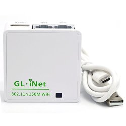 Ctrldepot Gl.inet 6416 AR9331 150MBPS MINI Wifi Router Portable Wireless Travel Router Openwrt Firmware