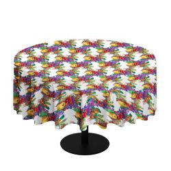 Fruity Festival Round Tablecloth