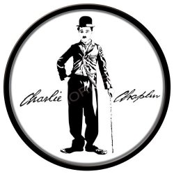 Charlie Chaplin - Classic Round Metal Sign