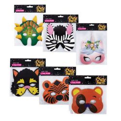 Party Mask Animal 6PCS Per Pack - 4 Pack