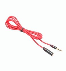 Deesee Tm NEW3.5MM Red Male To Female M f Plug Jack Stereo Audio Headphone Extension Cable Cord