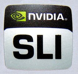 Original Nvidia Sli Sticker 20.5 X 21.5MM 144