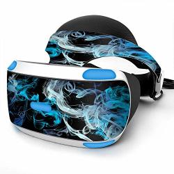 Sony Playstation VR Headset Skin Decal Vinyl Wrap - Blue Green White Smok
