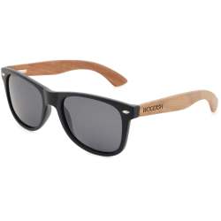 Unisex Gray Lens Polarized Walnut Sunglasses S703