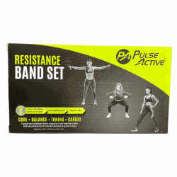 Resistance Band 3-PIECE Set With Storage Bag