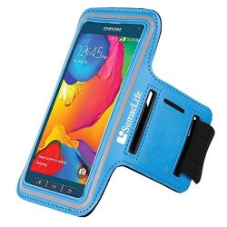 Sumaclife Outdoors Sport Armband Case For Samsung Galaxy S5 Active Sport Prime Htc Desire 816 Htc One M8 Harman Kardon Edition Blue