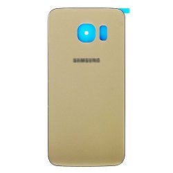 5 Pack - Back Glass For Gold Samsung Galaxy S6 Edge W Adhesive