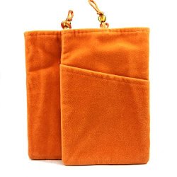 Sosam 2XPACK Microfiber Sleeve Pouch Cover Casepouch For Iphone 5 5S iphone 6 6PLUS Samsung Htc One Blackberry Z10 MINI Wallet Purse Hand