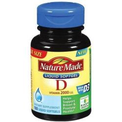 Nature Made Vitamin D 2000IU 180 Softgels