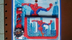 Brand New Disney's Spiderman Watch And Wallet Set