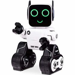 Costzon Wireless Remote Control Robot Rc Robot Toy Senses Gesture Sings Dances Talks And Teaches Science Robot Smart For Kids White