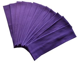 1 Dozen 2.5 Inch Cotton Soft And Stretchy Headbands Funny Girl Designs Official Funny Girl Purple
