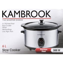 Kambrook 6l Stainless Steel Slow Cooker