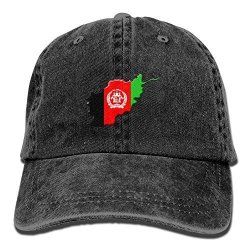 WKP0XKA Men And Women Cap Flag Of Afghanistan Hat Snap-back Hip-hop Cap Baseball Hat Head-wear Cotton Trucker Hats Black