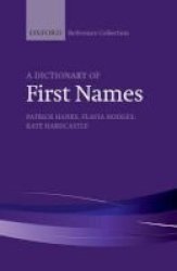 A Dictionary Of First Names Hardcover