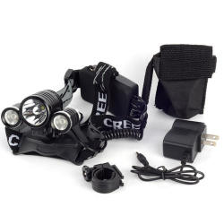 Head Lamp Cree 5000lm Led & Bike Clamp pouch