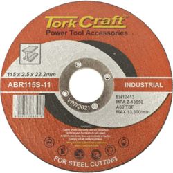 Cutting Disc Industrial Metal 115X2.5X22.2 Mm - 12 Pack