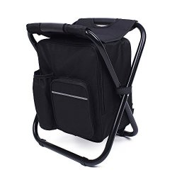 We Moment Folding Portable Backpack Fishing Cooler Bag Beach Chair