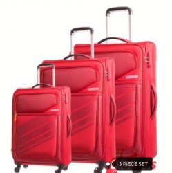 AMERICAN TOURISTER Stirling 3 Piece Set Red