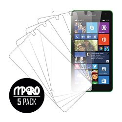 Microsoft Lumia 535 Screen Protector Cover Mpero Collection 5-PACK Of Ultra Clear Screen Protectors For Microsoft Lumia 535
