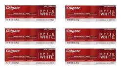 Colgate Optic White Toothpaste Sparkling Mint 0.85 Oz Travel Size Pack Of 6