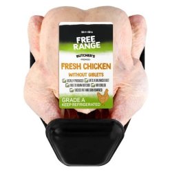 Free Range Whole Chicken In Tray