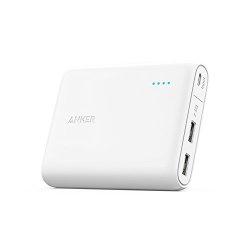 Anker Powercore 13000 Compact 13000MAH 2-PORT Ultra-portable Phone Charger Power Bank With Poweriq And Voltageboost Technology For Iphone Ipad Samsung Galaxy White