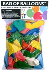 Bag Of Balloons - 72 Ct. Assorted Color Latex Balloons