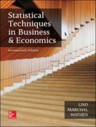 Statistical Techniques In Business And Economics Loose-leaf 17th Revised Edition