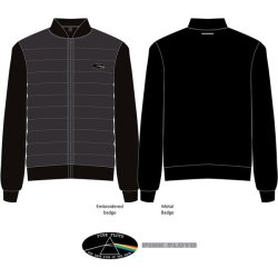 Pink Floyd - Dark Side Of The Moon Oval Unisex Quilted Jacket - Black Medium