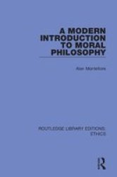 A Modern Introduction To Moral Philosophy Hardcover