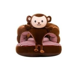 Phronex Baby Sofa Sit Support Cushion Cute Cartoon Animal Baby Seats For Sitting Up Brown