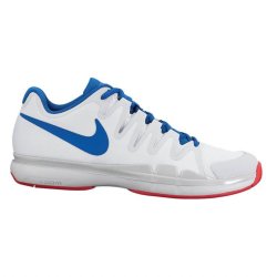 Nike Men's Zoom Vapor 9.5 Tour Tennis Shoe - White blue
