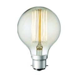 110-240V 40W Large Ball Carbon Filament Lamp B22