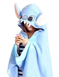 Anime Cosplay Shmily_b Cloak Halloween Costume Coral Fleece Hoodie Cape Shawl Stitch