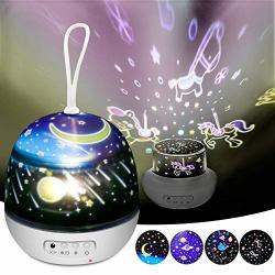 Kids Night Light Projector Star Night Lights For Kids Dstana Projector Lamps For Bedrooms Birthday And Christmas Gifts - 4 Sets Of Film