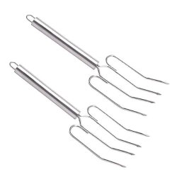 Masterclass Pair Of Stainless Steel Oven Forks
