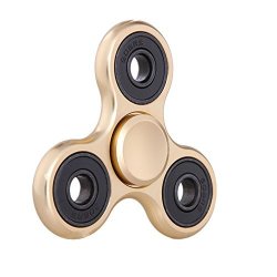 Fidget Dice Hand Fidget Toy Spinners Stress Reducer With Ceramic Bearing Bright Gold