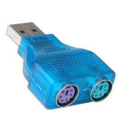 USB To Dual PS 2 Adapter For Mouse Keyboard And Scanner