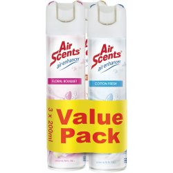 Air Scents Aerosol Air Freshener Value 3 Pack 200 Ml