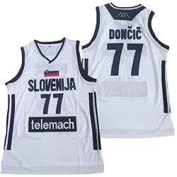Ahha Lu_ka Don_cic Slo_venia Euro_lea_gue Swingman Basketball Jersey 90S Hip Hop Clothing Stitched Letters And Numbers