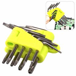 Ridecle 9610 Hexagon Torx Wrench Set Tool L-type Free Force Help Screwdriver Hex Wrench Industrial Wrench Kit T5 T6 T7 T8 T9 T10 T20