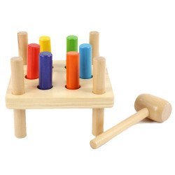 Jeronimo Wooden Toy - Hammer & Pegs