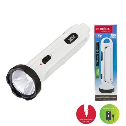 Eurolux Rechargeable Emergency Torch White LED 3W & 9W