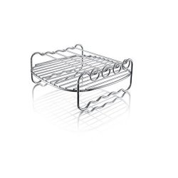 Philips Kitchen FBA_HD9904 00 Philips HD9904 00 Double Layer Rack With Skewers For Compact Model Airfryers Silver Renewed