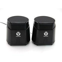 Computer Speakers With Deep Bass USB Powered 2.0 Channel Stereo Multimedia Speaker 6W Drivers And In-line Volume Control For PC Tv Desktop Laptop Notebook