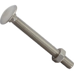 Carraige Bolt And Nut Stainless Steel 5.0X50MM 4PC