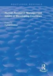 Human Resource Management Issues In Developing Countries Hardcover