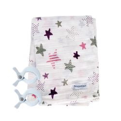 Cotton Muslin Gift Set - Pink Star