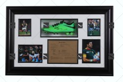 Nike Morne Steyn Signed Rugby Boot Framed
